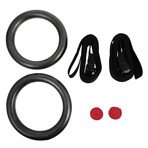 Milisten 2pcs Gymnastics Rings Workout Equipment Adjustable Straps Portable Fitness Ring Set for and Girls Gymnastics