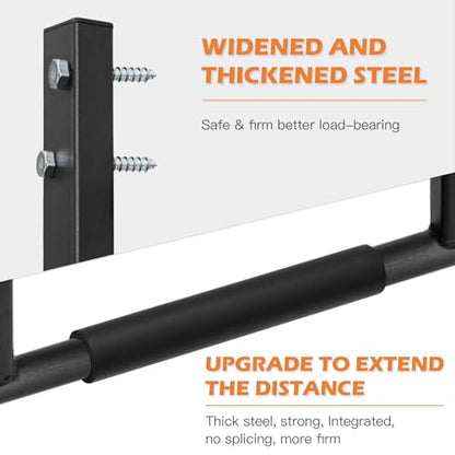 ATENTO Pull Up Bar, Chin Up Bars Ceiling Mount, Workout for Home Gym, Beam, Crossfit - Heavy-Duty, Foam Grip, Easy installation