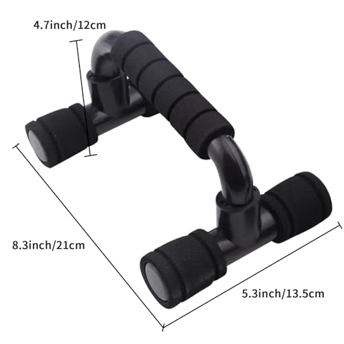 Push up Bar, Push Up Bars Strength Training, Push-up Bracket Board with Non-Slip Sturdy Structure, Push Up Bars for Men & Women, Push Up Stands Handle Gym Exercise Equipment Home Fitness(Black)