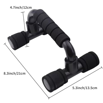 Push up Bar, Push Up Bars Strength Training, Push-up Bracket Board with Non-Slip Sturdy Structure, Push Up Bars for Men & Women, Push Up Stands Handle Gym Exercise Equipment Home Fitness(Black)