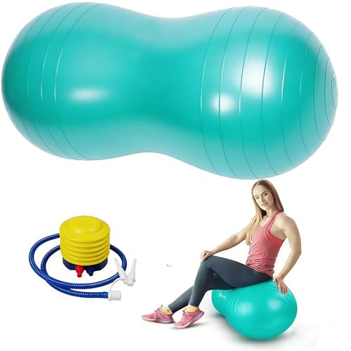 Kid Peanut Ball - Exercise Ball Anti Burst Yoga Ball for Labor Birthing, Physical Therapy, Core Strength, Flexible Seating, Home & Gym Fintness, Sensory Chair Wiggle Seat