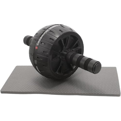 STOBAZA Quiet Exercise Ab Roller Wheel with Knee Pad Material Multi-angle Stability for Abdominal Arms Shoulders Workout Suitable for Men Women Beginners and Experts