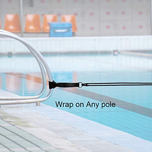 YYST 2.0M Pool Swim Training Leash Swim Training Belt Swim Resistance Tether