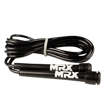 MRX 9" PVC Jump Rope for Cardio Fitness - Versatile Jump Rope for Both Kids and Adults - Great Jump Rope for Exercise - color: 581-Black