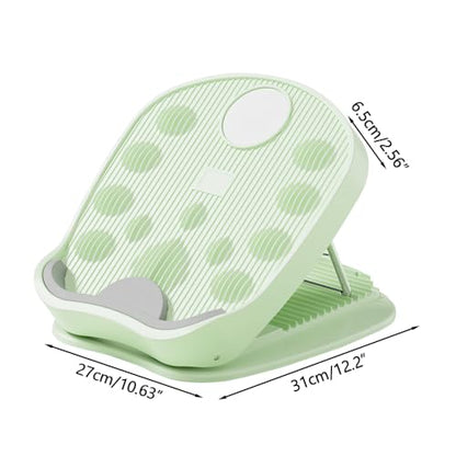 Slant Board Calf Stretcher, Adjustable Incline Stretching Board with Non-slip Base, Leg Slimming Board for Foot Leg Hamstring Knees Ankle Heel Stretching Training - color: Green