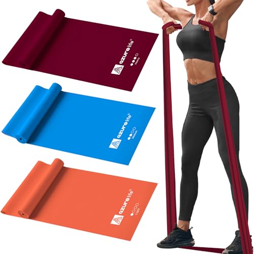 Resistance Bands,Professional Long Non-Latex Elastic Stretch Bands,Exercise Bands for Physical Therapy, Yoga, Pilates, Rehab, at-Home or The Gym Workouts, Strength Training - color: Orange, Blue, Purple, size: 5.9FT