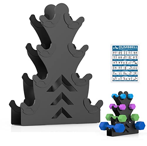 Dumbbell Storage Rack Weight Organizer Rack Only for Home Gym Weight Rack No need Assembly - size: 4-Tier