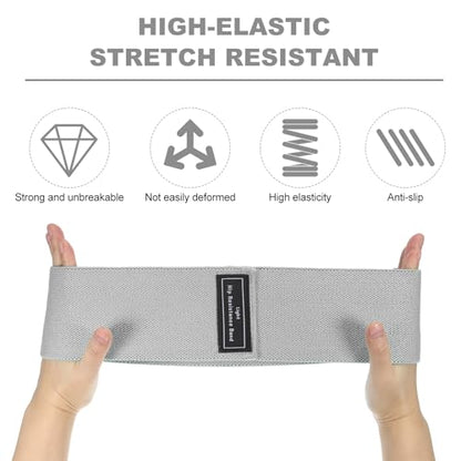 PATIKIL Booty Resistance Bands for Working Out Non-Slip Workout Fabric Resistance Loops Elastic for Women Men Hip Leg Gym