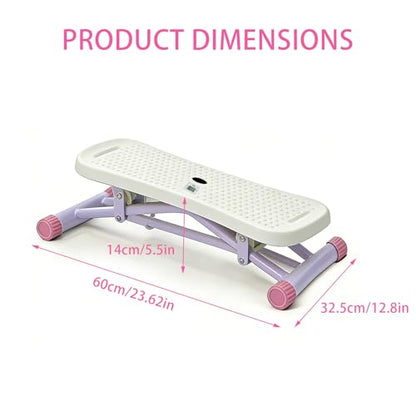 Rock Stepper Side To Side Balance Boards For Adults Includes Lcd Display & Resistance Bands A Low-impact, Compact Stepper Ideal For Targeting The Legs, Glutes, And Abs - color: White + White