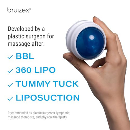 Bruizex Lymphatic Drainage Massager, Massage Roller Ball, Fibro Body Roller for Fibrosis Treatment, Liposuction, 360 Lipo, Tummy Tuck & BBL Post Surgery Recovery