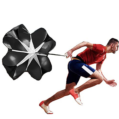 Resistance Parachute 57" Running Parachute, Speed Sprint Resistance Trainer for Kids/Adults, Improving Power Speed Sprint Fitness Agility Stamina Tool