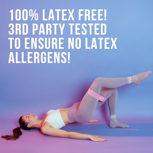 HGT Resistance Bands Set - Latex-Free Booty Bands for Women & Men - Supports Stretching, Yoga, PT, Glutes & Legs Training - Exercise Equipment for Home/Gym Workouts