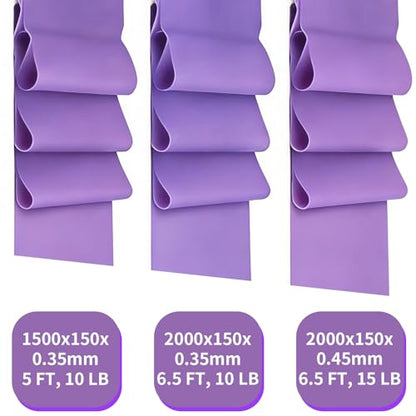 Resistance Bands Long Non-Latex Elastic Stretch Bands Work Out Band for Working Out Women or Men, Exercise Bands Set Yoga, Pilates, Gym,