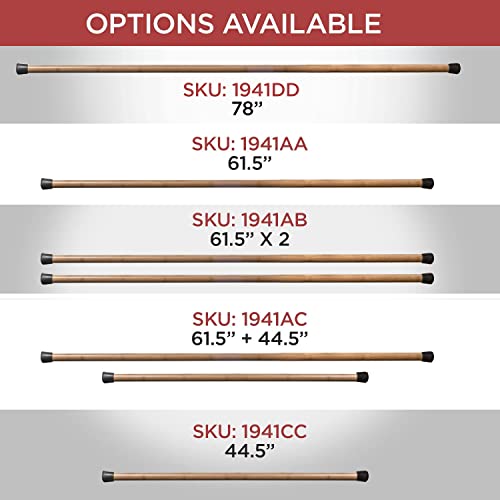 MobileVision Bamboo Stick for Fitness and Physical Rehabilitation - size: 78 INCH Bamboo Stick Only