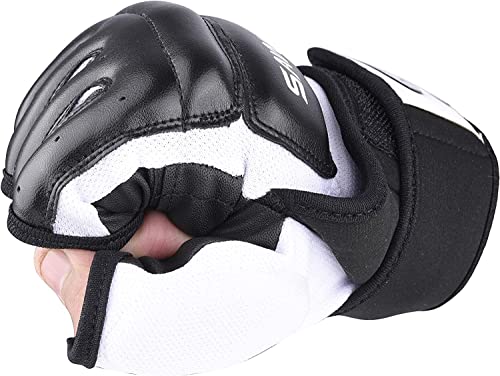SAWANS Punch Bag Boxing Gloves Karate Mitts MMA Body Combat Taekwondo Training Martial Art Fighting Grappling Muay Thai - size: Small