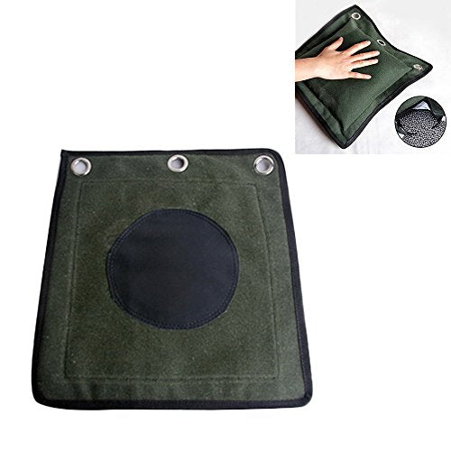 KIKIGOAL Wing Chun Kung Fu Wall Bag Kick Boxing Striking Canvas Punch Bag Sand Bag - color: with leather