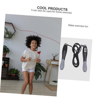 Sosoport Intelligent Digital Counting Jump Rope for Fitness, Steel Wire Skipping Rope with Digital Counter, Adjustable Length for Adult Workout and Weight Loss Training, Outdoor Exercise