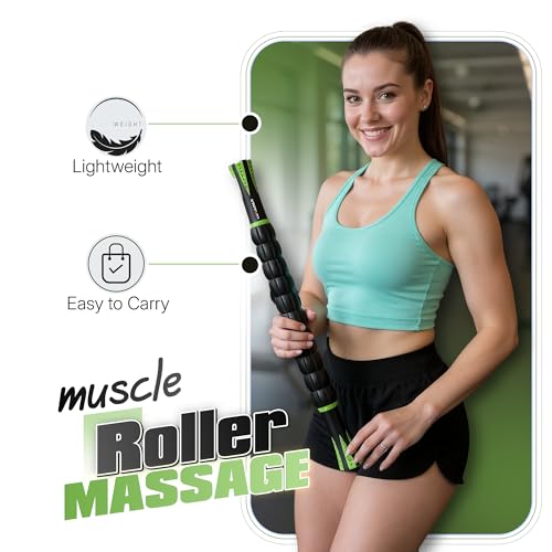 Post Liposuction Massager Stick, Lymphatic Drainage Massager, Post Lipo Surgery, Quality Material, Ridges & Grooves, Post-Op Recovery, Leg Cramps, Ideal Liposuction Recovery Supplies, Luxadar (Green)