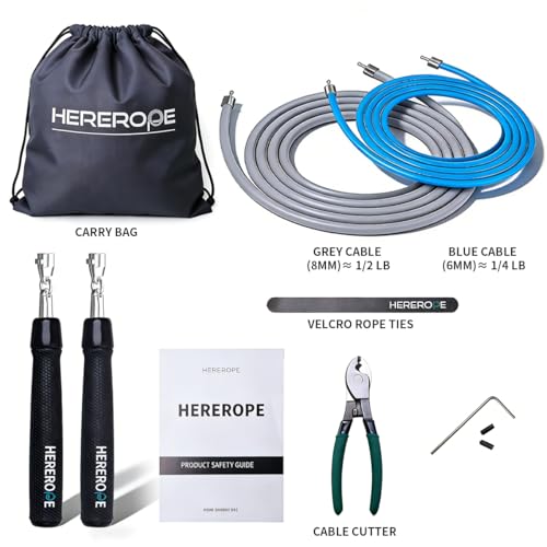 Interchangeable Weighted Jump Rope for Men and Women Fitness - Customizable Mix & Match Skipping Ropes Set, Adjustable, Durable & Versatile | Ideal for Beginners to Pros, Training & Daily Workouts - size: 1/4lb, 1/2lb Set