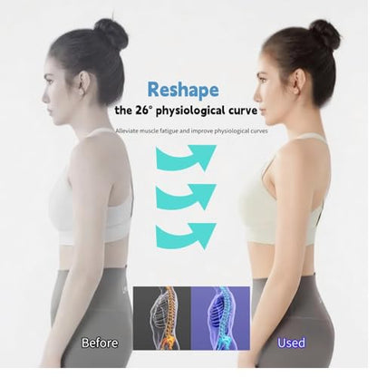 Back Stretcher for Lower Back Pain Relief, Adjustable Lumbar Traction Device, Spinal Decompression Board with Acupressure Points, Posture Corrector for Women and Men