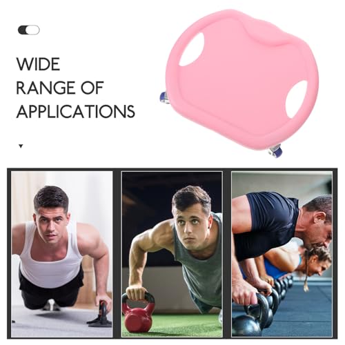 Quiet Fitness Abdominal Training Disc with Comfortable Handle Core Sliders for Home Gym Rolling Workout Equipment for All Levels Pink Silent Design