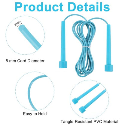 15Pcs Adjustable Jump Rope for Fitness, PVC Skipping Rope for Men, Women, Tangle-Free for Keeping Fit, Training, Workout