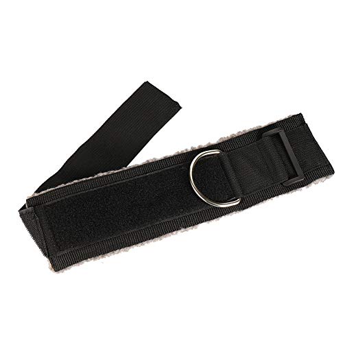 Ankle Straps For Cable Machine Kickbacks, Glute Workouts, Lower Body Exercises,Leg Extensions, Hip Abductors,Adjustable Leg Straps with Fleece Lined Padding - color: Dark Grey 2 Pack