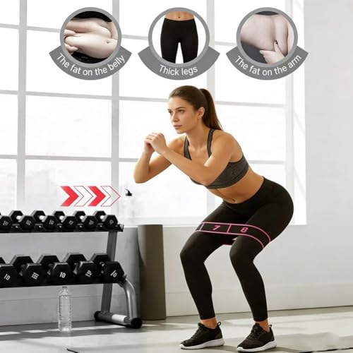Fitness Resistance Band for Stretching and Yoga, Numbered Resistance Bands, 8 Loops Elastic Strap for Full Body Stretching Shaping, Progressive Flexibility Tool, Home Gym Gear - color: Yellow