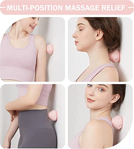 Manual Massage Ball Set, 2 PCS Deep Tissue Trigger Point Massage Myofascial Release Balls, Silicone Physical Therapy Balls, Massage Therapy Tools for Deep Muscles, Sore Muscles, Muscle Knots (Purple) - color: Purple