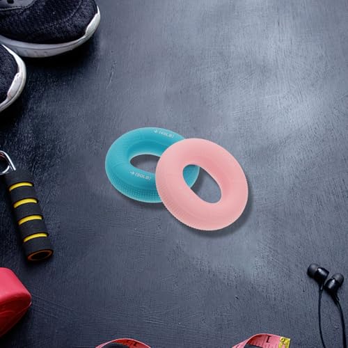 OSALADI 3pcs Silicone Hand Grip Rings Fitness Hand Gripper Set with 20-30lb 40-50lb 70-80lb Resistance for Finger Strength Training