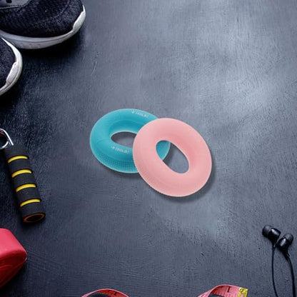 UKCOCO 3pcs Silicone Hand Grip Training Rings Set Dual Resistance Levels 20-80lbs, Finger Exerciser and Forearm Strengthener for Muscle Training, Stress Relief, and Rehabilitation