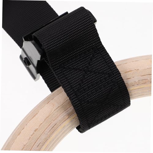 Wooden Gymnastic Rings with Adjustable Straps Bodyweight Workout Rings for and Reliable Exercise Equipment for Strength and Flexibility