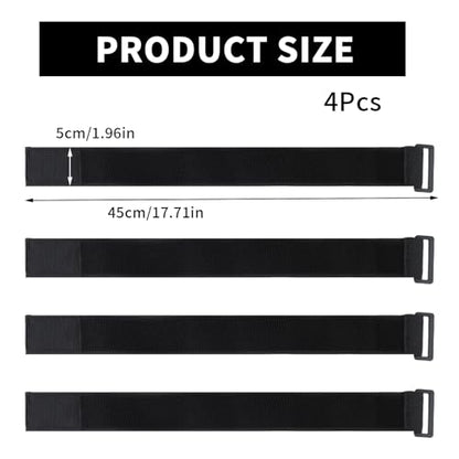 4pcs Leg Exerciser Traction Straps, Pedal Strap for Elliptical Exercise Machine, Fitness Equipment Accessories, Easy to Carry, Assemble and Store, Suitable for Home, Office or Gym Use