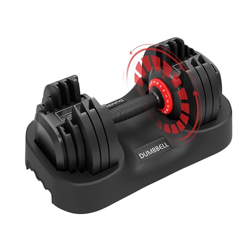 Updated Adjustable Dumbbells Set (25 LB/50 LB/56 LB/112LB), Weights Dumbbell Set with Anti-slip Grip & Storage Solution, Compact Free Weights for Home Gym, Strength Training for Men & Women
