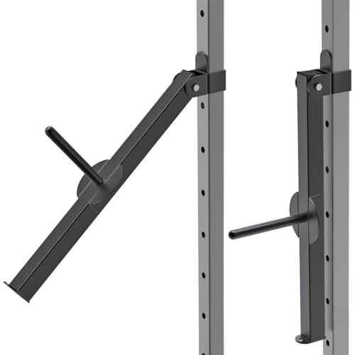 Kipika Power Rack Attachment for 5/8" & 1" Holes - Heavy Duty Home Gym Equipment for 2x2 or 3x3 Squat Rack, Adjustable and Easy to Install - color: 2 x 2 Racks with 1'' Hole