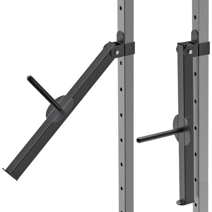 Kipika Power Rack Attachment for 5/8" & 1" Holes - Heavy Duty Home Gym Equipment for 2x2 or 3x3 Squat Rack, Adjustable and Easy to Install - color: 2 x 2 Racks with 1'' Hole
