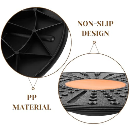 KESYOO Adjustable Wobble Board Balance Trainer with Non-slip Surface for Core Stability and Rehabilitation PP Material Half Stability Board for Home Gym and Physical Therapy