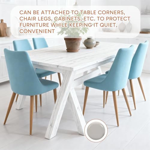 16PCS Furniture Sliders for Tile Floors, Furniture Sliders for Carpet, 1 Inch Size for Hardwood Floors and Tile, Beige Moving Sliders for Easy Furniture Moving