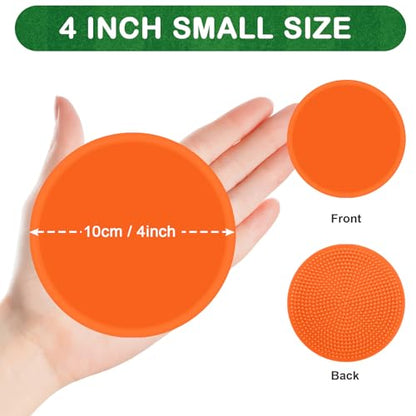 Poly Spot Markers 4inch Poly Spots for Gym Floor, 24/36/60 Pcs Flat Cones Non-Slip Rubber Floor Dots Agility Markers for Soccer Basketball Sports Speed Training, Dance, Classroom Activities - style: 24 pcs