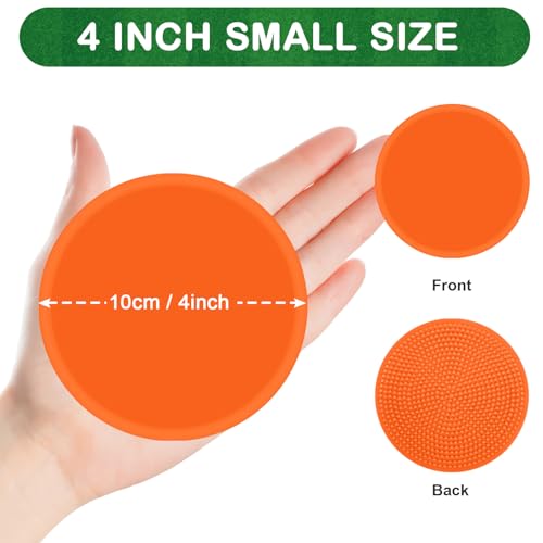 Poly Spot Markers 4inch Poly Spots for Gym Floor, 24/36/60 Pcs Flat Cones Non-Slip Rubber Floor Dots Agility Markers for Soccer Basketball Sports Speed Training, Dance, Classroom Activities - style: 60 pcs