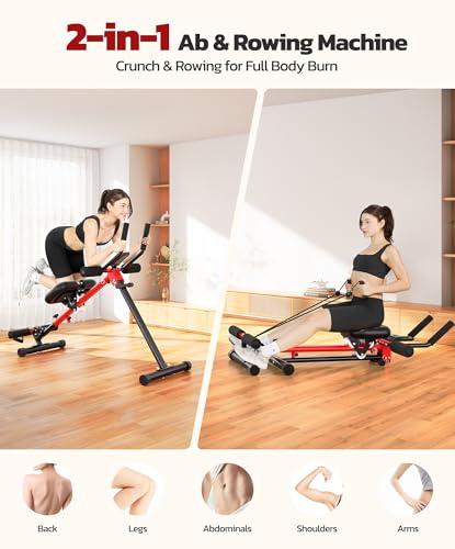 Yoleo Ab Machine for Home, 2-in-1 Adjustable Ab Trainer Machine, Foldable - color: V2.0 Thick Foam（Ø30"）