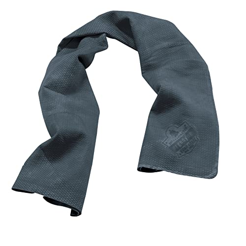 Ergodyne Chill Its 6602 Cooling Towel, Long Lasting Cooling Relief, Gray 29.50" x 13.00" - color: Gray