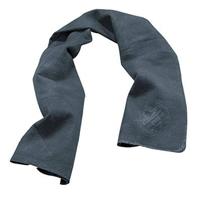 Ergodyne Chill Its 6602 Cooling Towel, Long Lasting Cooling Relief, Gray 29.50" x 13.00" - color: Gray