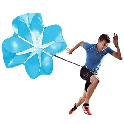 Bfsmile Running Speed Training 56" Parachute with Adjustable Strap, Free Carry Bag. Speed Chute Resistance Running Parachute for Kids Youth and Adults