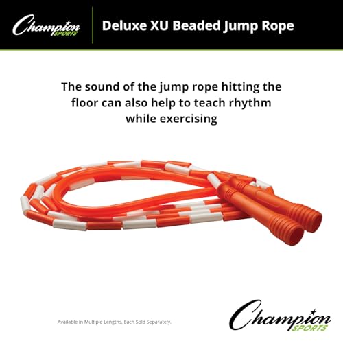 Champion Sports Deluxe XU Beaded Jump Rope - in Multiple Lengths