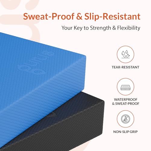 Gurus Balance Pad – High-Density Foam Balance Pad Physical Therapy for Stability & Strength, Exercise Foam Pad for Balancing, Non-Slip Lightweight Trainer for Home Gym & Rehab (Blue)