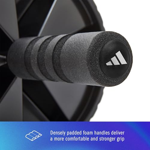 Adidas ADAC-11404-1 Ab Wheel Foam Roller, Abdominal Roller, Abdominal Training, Myofascial Release