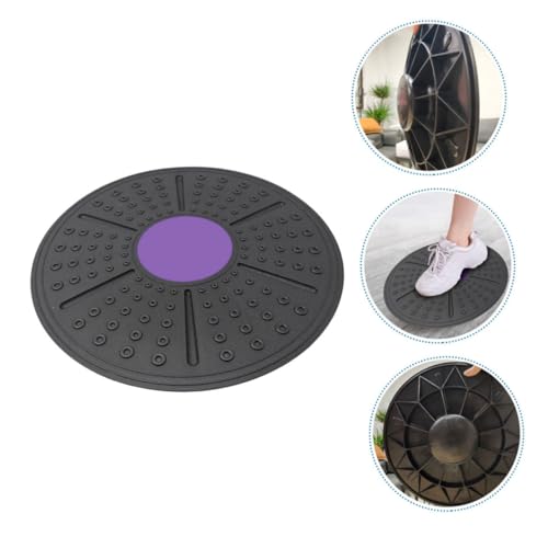WOONEKY Household Equilibrium Balance Board for Non Slip PP Fitness Pedal for Stability Posture Improvement and Coordination Exercise Purple