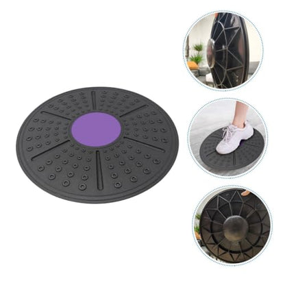 WOONEKY Household Equilibrium Balance Board for Non Slip PP Fitness Pedal for Stability Posture Improvement and Coordination Exercise Purple