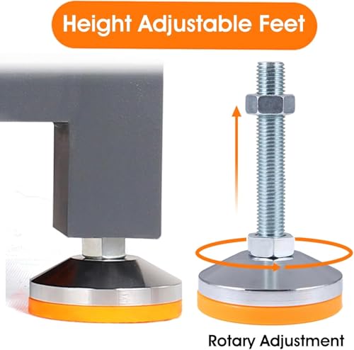 Heavy Duty Non-Slip Outdoor Prefab Step for Mobile Home/Patio/Steep Hills/Deck Stairs/Above Ground Pool, Adjustable CNC Machine Work Platform, Load 3000KG(41x14x5.9in/105x36x15cm)
